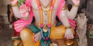 Marble Vishwakarma Statue
