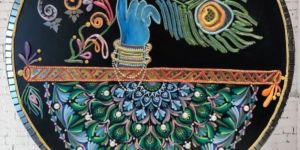 Krishna Hand Fusion Art Mandala