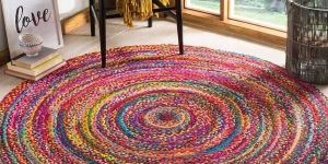 Round Hand Knotted Carpet
