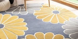 Round Hand Tufted Carpet
