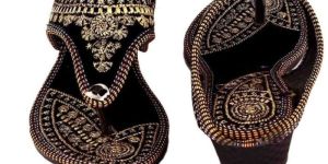 Ladies Embroidered Flat Sandal