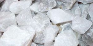 Natural Snow White Silica Quartz Lumps
