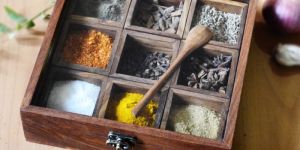 Wooden Spice Box