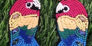 Handmade Beads Loop Earrings