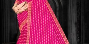 Pink Cotton Saree