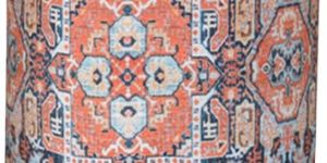 Round Wooden Ottoman