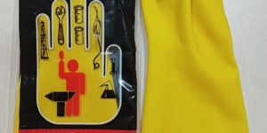 16Inch Yellow Leefist Hand Care Industrial Rubber Glove