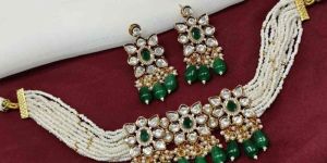 Pure Brass Real Kundan Choker Necklace