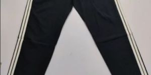 Mens Stripped Ns Lycra Track Pant