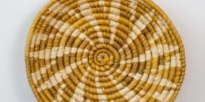 Multicolor Hand Made Handwoven Natural Grass Plate