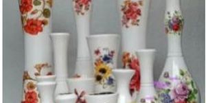 Hand Painted Wooden Flower Pot