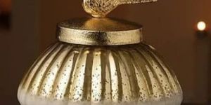 Peacock Golden Dry Fruit Jar