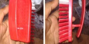 Plastic Cloth Washing Brush with Handle