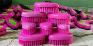 Oval Plastic Cloth Washing Brush