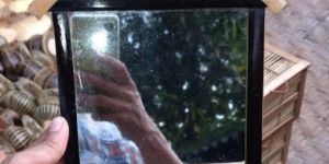 Bamboo Wall Shelf Mirror