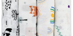 Printed Baby Cotton Muslin Swaddle