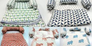 Printed Cotton Baby Bed