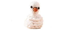 Crochet Stuffed Swan Toy
