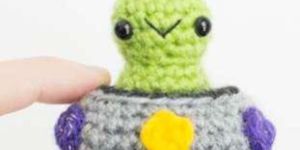 Crochet Stuffed UFO Toy