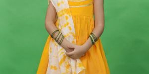 Mustard Yellow Multicolor Palazzo Suit