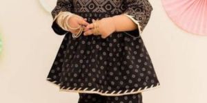Round Neck Girls Gharara Set