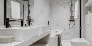 Glossy Finish Bathroom Tile