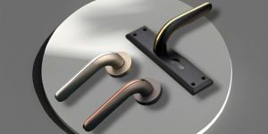 Chevron Zinc Alloy Door Handle
