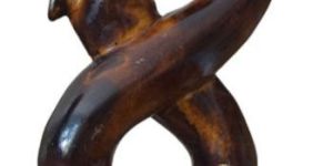 Wooden Figurine Man with Woman