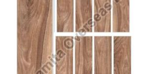 Rott Brown Wooden Strip Ceramic Tiles