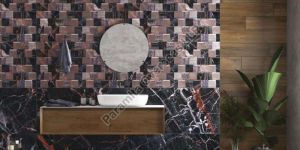 Volcano Black Ceramic Digital Wall Tiles