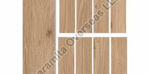 Wood Beige Wooden Strip Ceramic Tiles