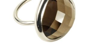 Ladies Smoky Hearts Ring