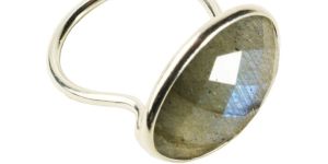 Ladies Silver Uneven Lab Ring