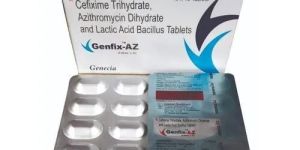 Cefixime Trihydrate, Azithromycin Dihydrate And Lactic Acid Bacillus Tablet