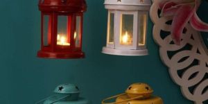 Multicolor T-Light Candle Lantern