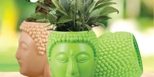 Buddha Face Pot