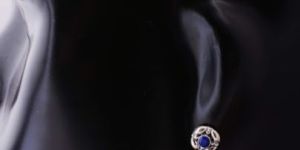 Ladies Silver Gemstone Earring