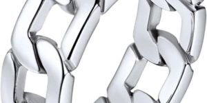 Mens Silver Wedding Band