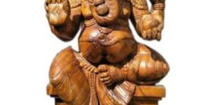 Wooden Ganpati Statue