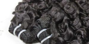 Steam Curly Human Hair Weft Extension