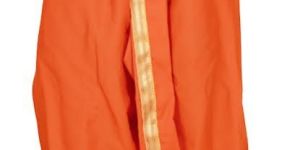 32 Inch Mens Dhoti Readymade Orange Cotton Dhoti