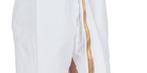 32 Inch Mens Readymade White Cotton Dhoti