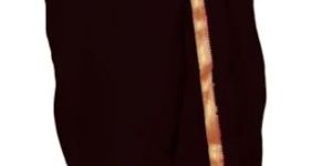 36 Inch Mens Readymade Black Cotton Dhoti