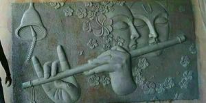 FRP Radha Krishna Wall Mural