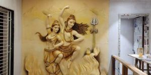 Shiv Parvati Wall Mural