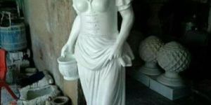 White Fiber Statue