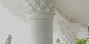 White GRC Column