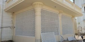 White Sqaure GRC Jali