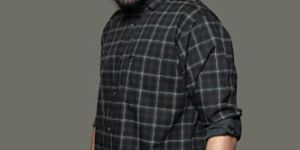 Mens Check Printed Cotton Shirt