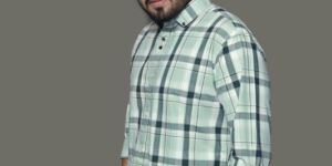 Mens Checked Cotton Shirt